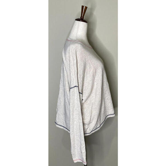 Madewell MWL Superbrushed Pullover Long Sleeve Easygoing Sweatshirt Oatmeal - Picture 3 of 9